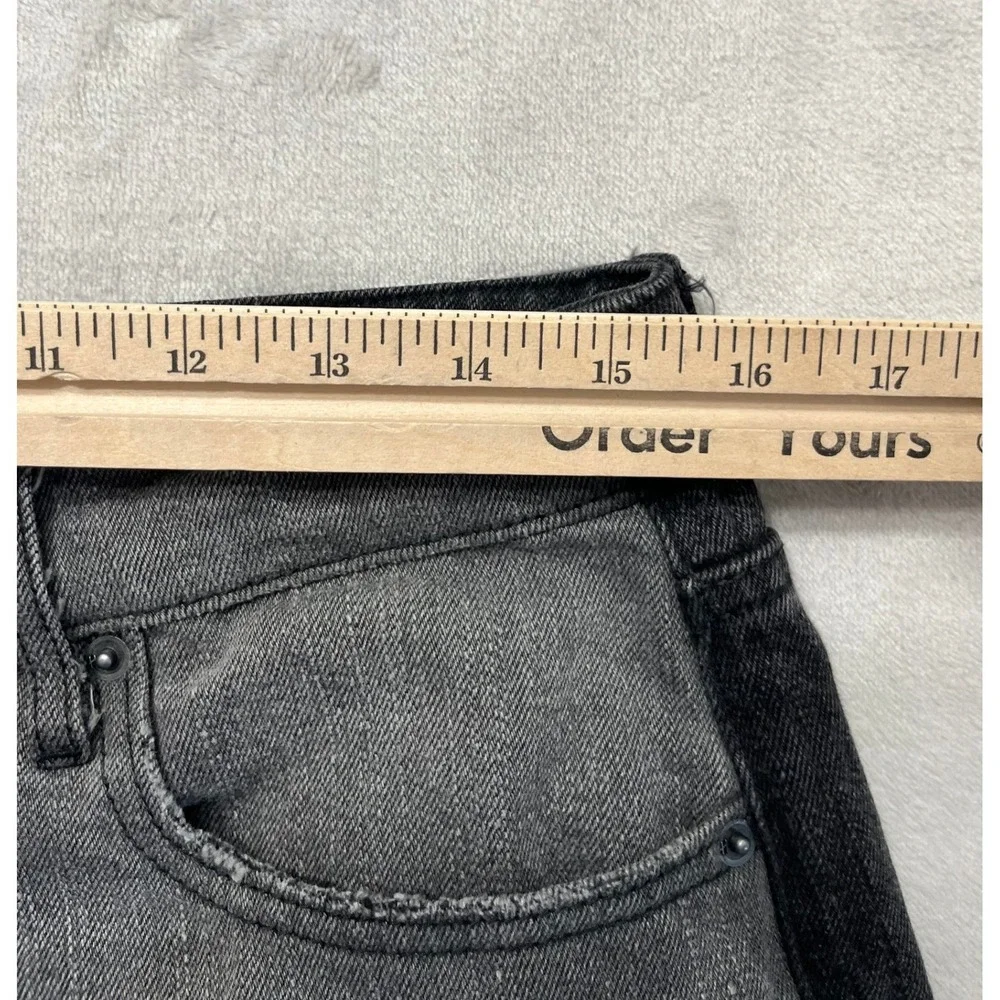 Hidden Jeans Straight Leg Women 31 Grey Two Tone Distressed Frayed Hem